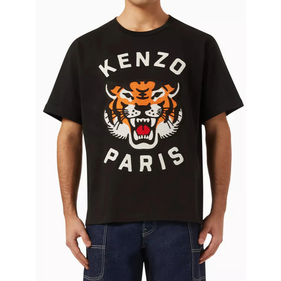 Kenzo Embroidered Lucky Tiger Cotton T-Shirt 68TS008