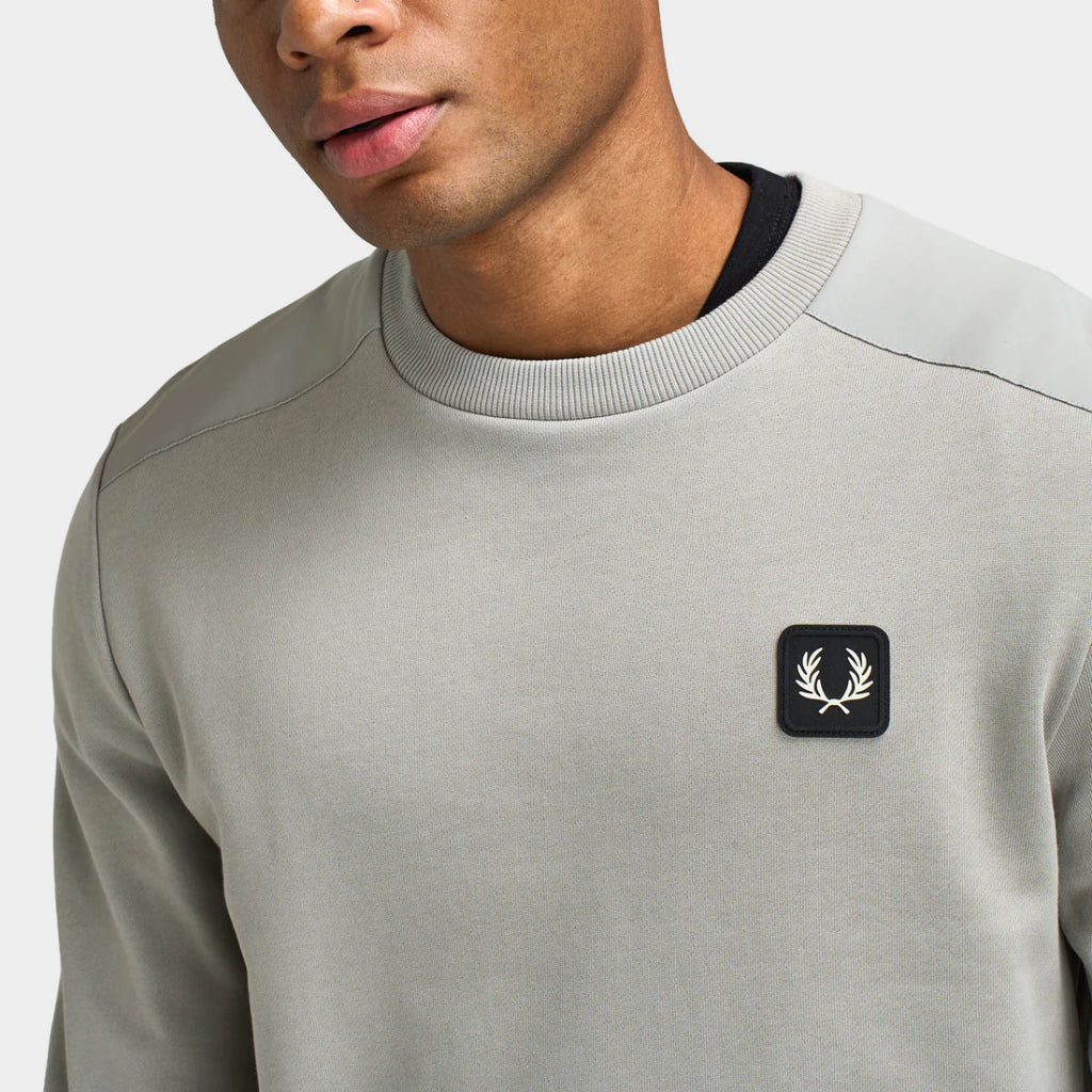 Fred Perry Fabric Blocked Crew Neck Sweatshirts Sweater SM1162/181