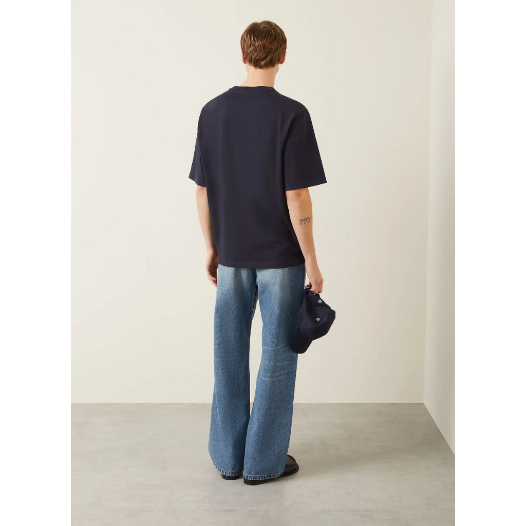 AMI Cotton Ami Paris Patch T Shirt UTS075