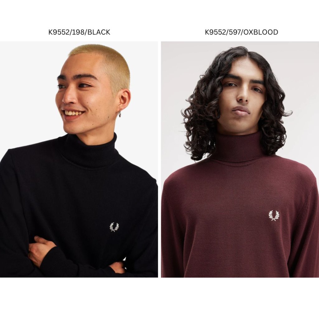FRED PERRY FP Long Sleeved Turtle Neck K9552