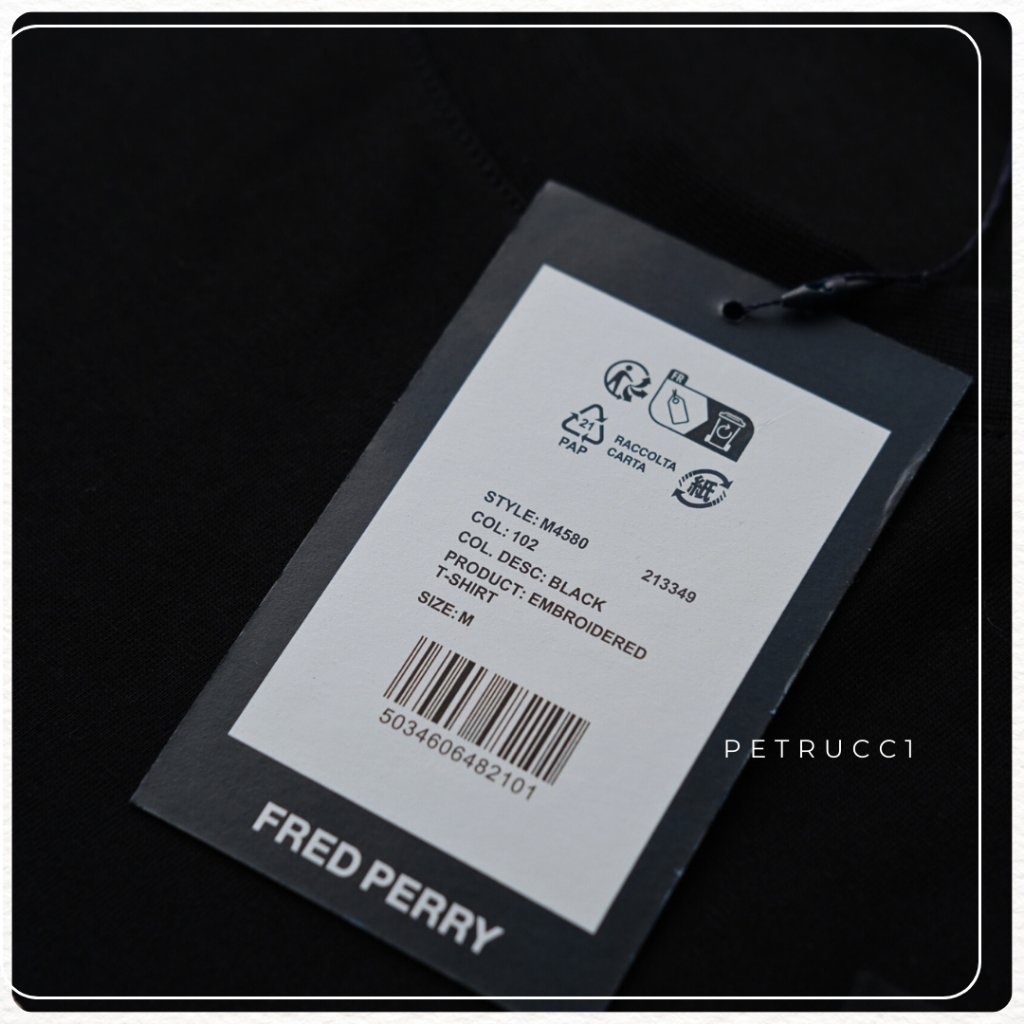 Fred Perry T shirt Tee Kaos Original Pria Man Cowo M4580/102