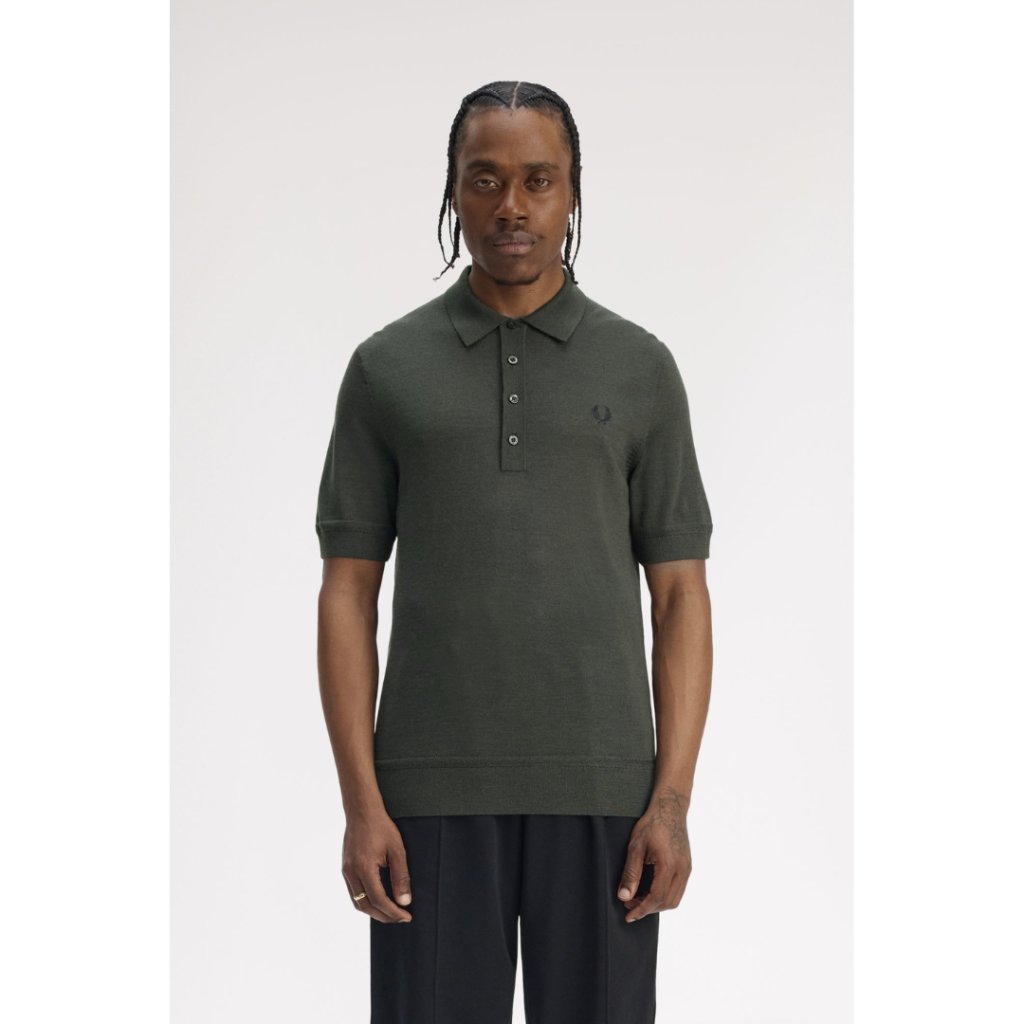 Fred Perry Polo Shirt Contrast Collar Knit K8533/638