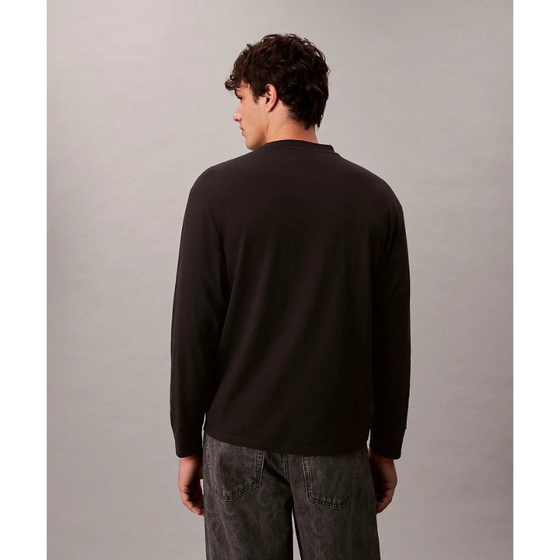 Calvin Klein T shirt kaos lengan panjang long sleeve cowo pria 4RD871G