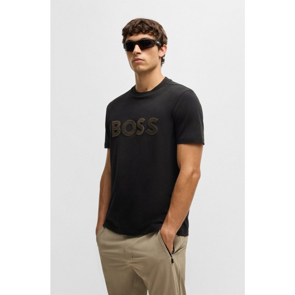 BOSS Stretch-cotton T-shirt with large logo Tee TL Logo 50535170