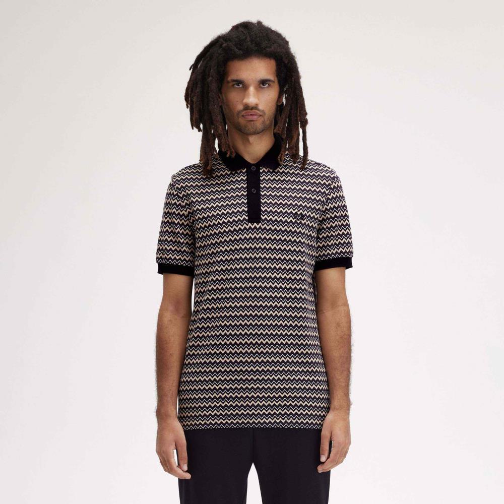 Fred Perry Zig-zag pattern polo shirt M8614/129