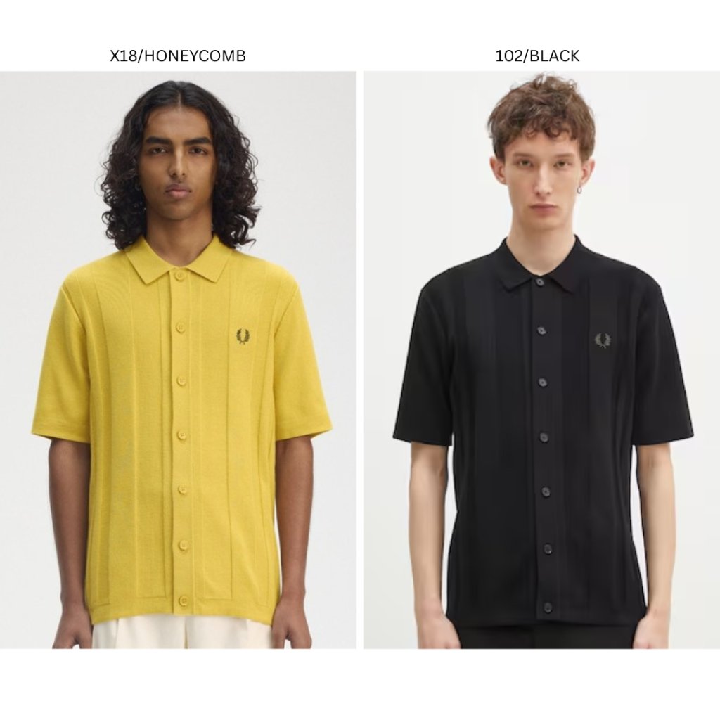 Fred Perry Kaos Polo Shirt Cowo Stripe Man Pria K9727