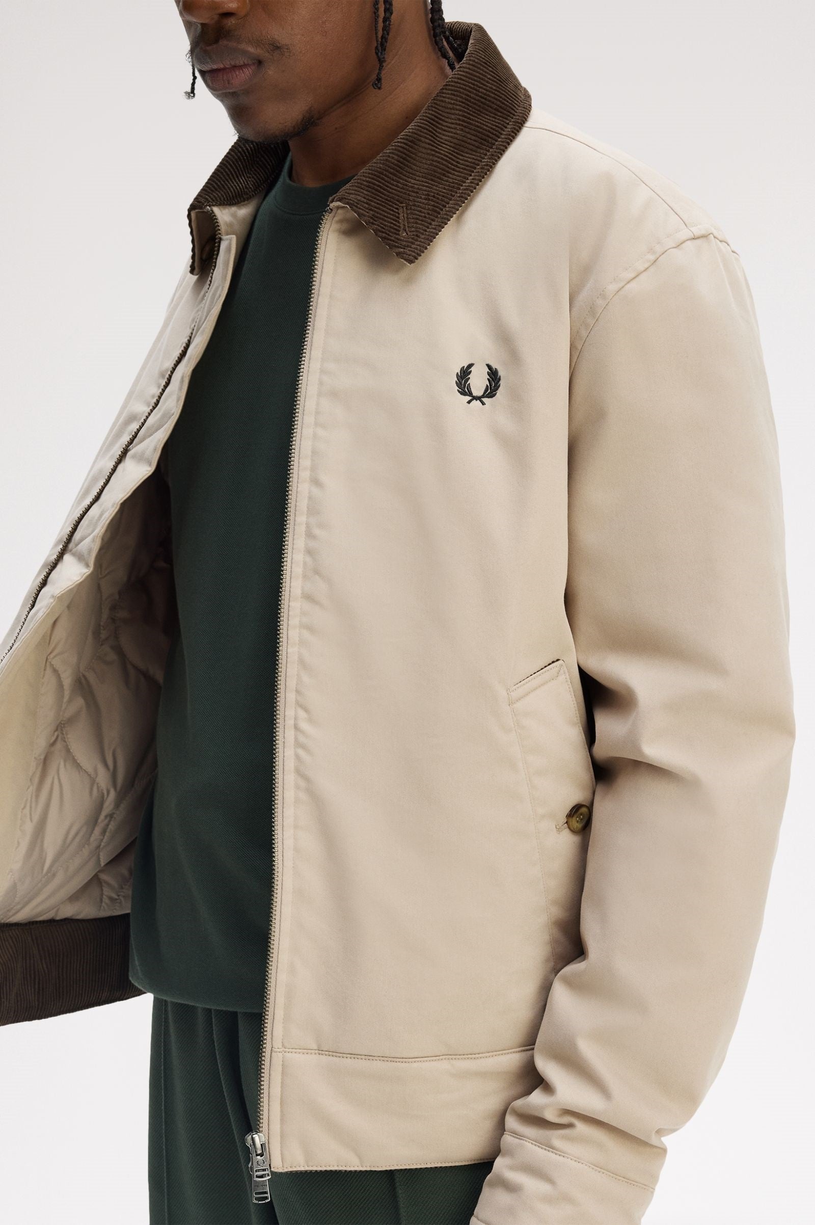 Fred Perry Cotton Caban Jacket Puffer J8535/Z19
