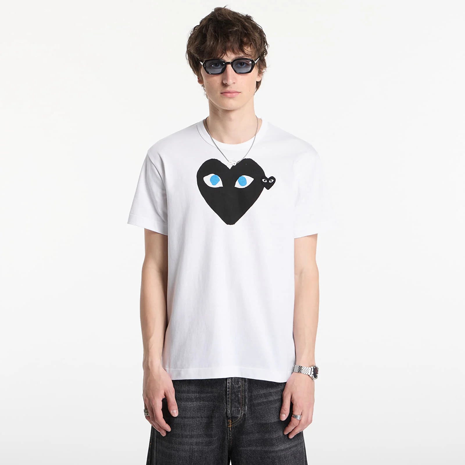 PLAY CDG COMME des GARCONS TEE T SHIRT kaos cowo pria man ORIGINAL