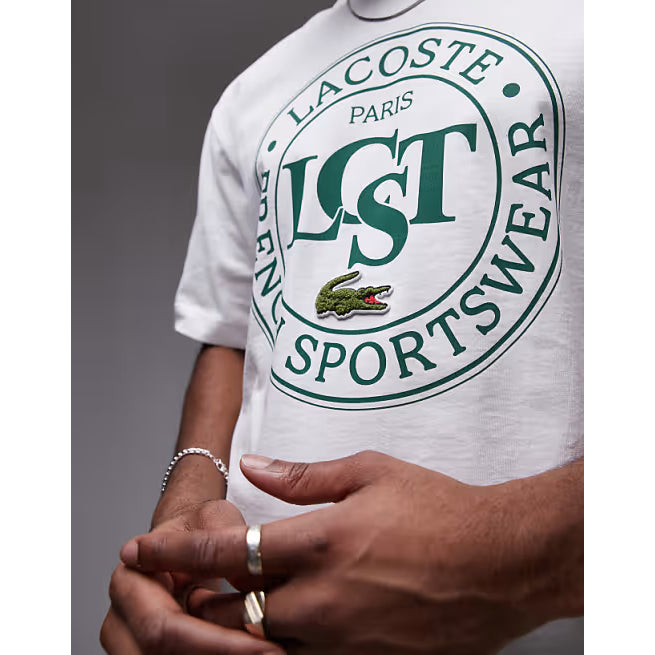 LACOSTE Loose Fit Heavy Cotton Printed T-shirt  TH2753