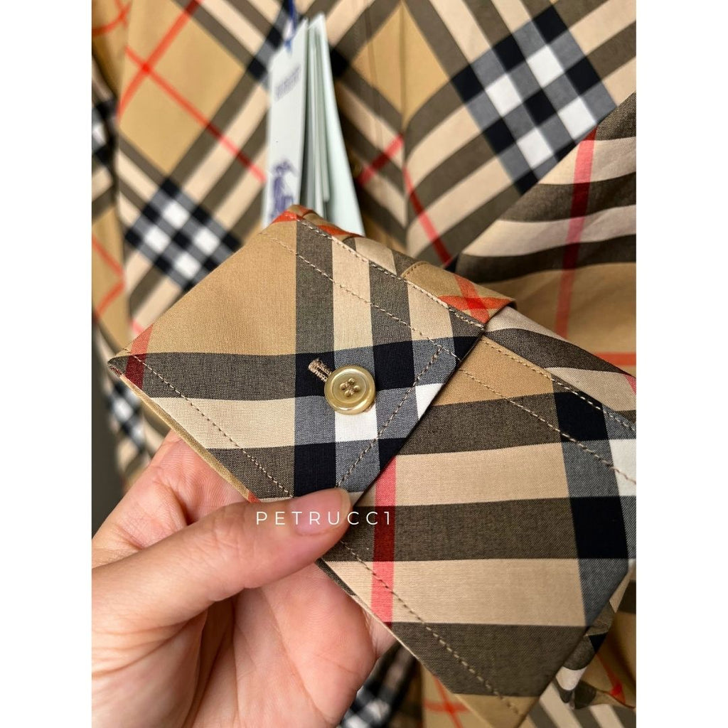 BURBERRY Beige Plaid Shirt 8087634
