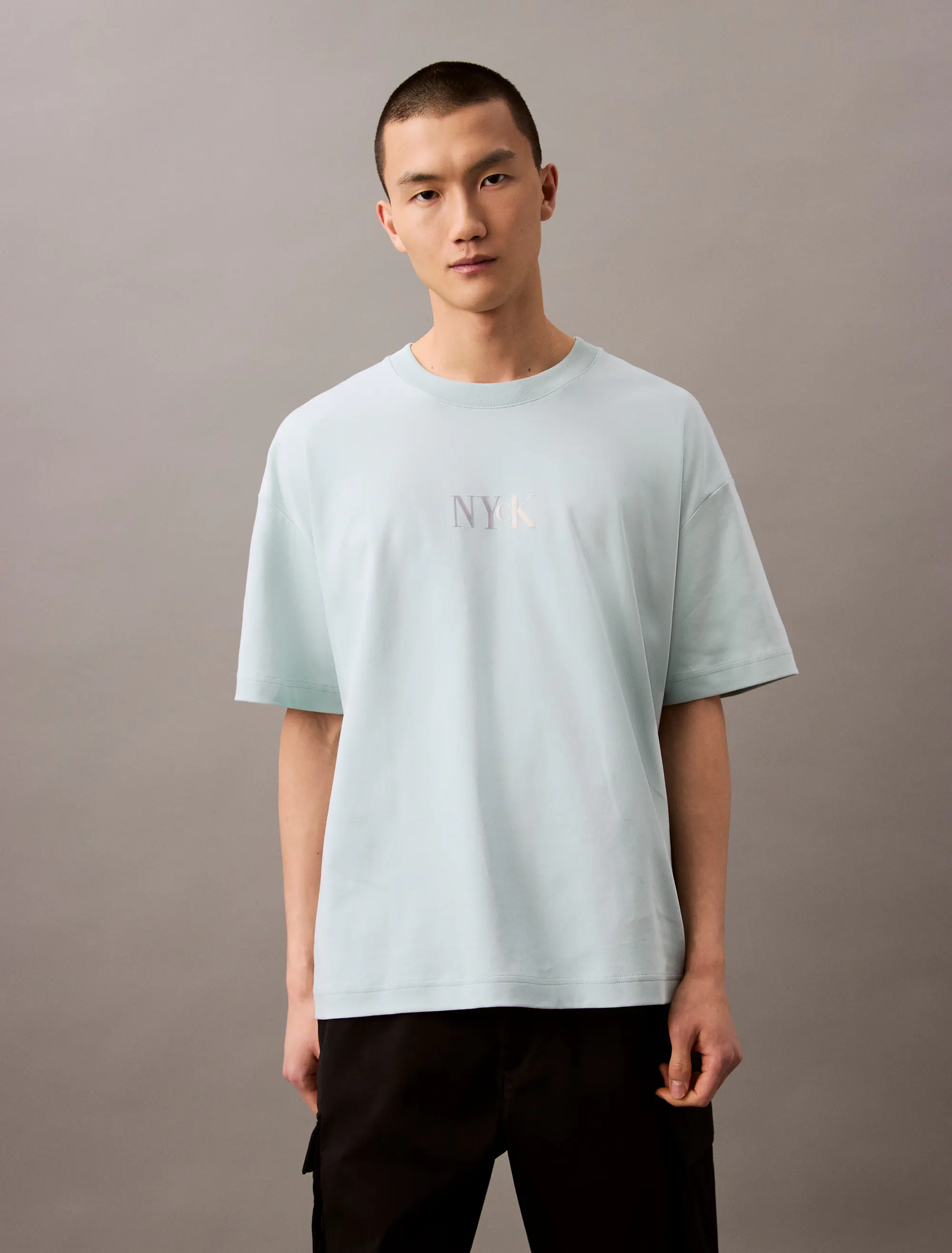 CALVIN KLEIN Graphic Oversized-Fit Cotton T Shirt  4RAB805