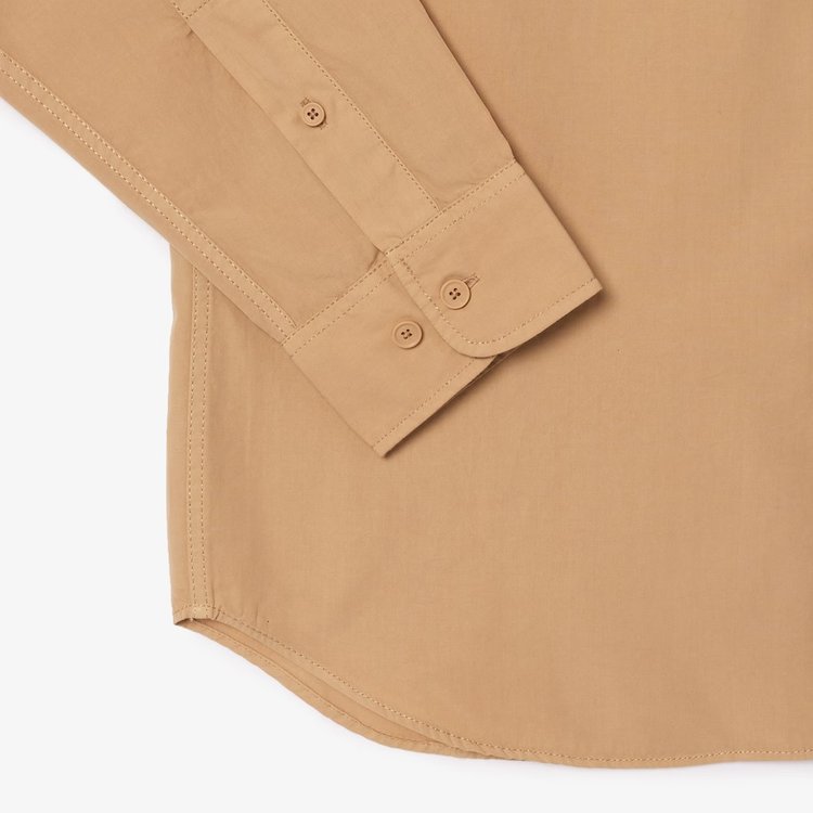 LACOSTE Relaxed Fit Washed Effect Poplin Shirt CH0898