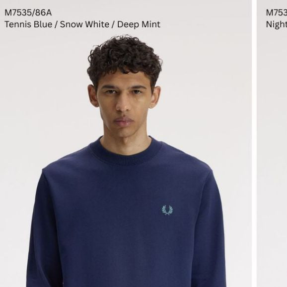 Fred Perry Crew Neck Sweater Sweatshirt M7535