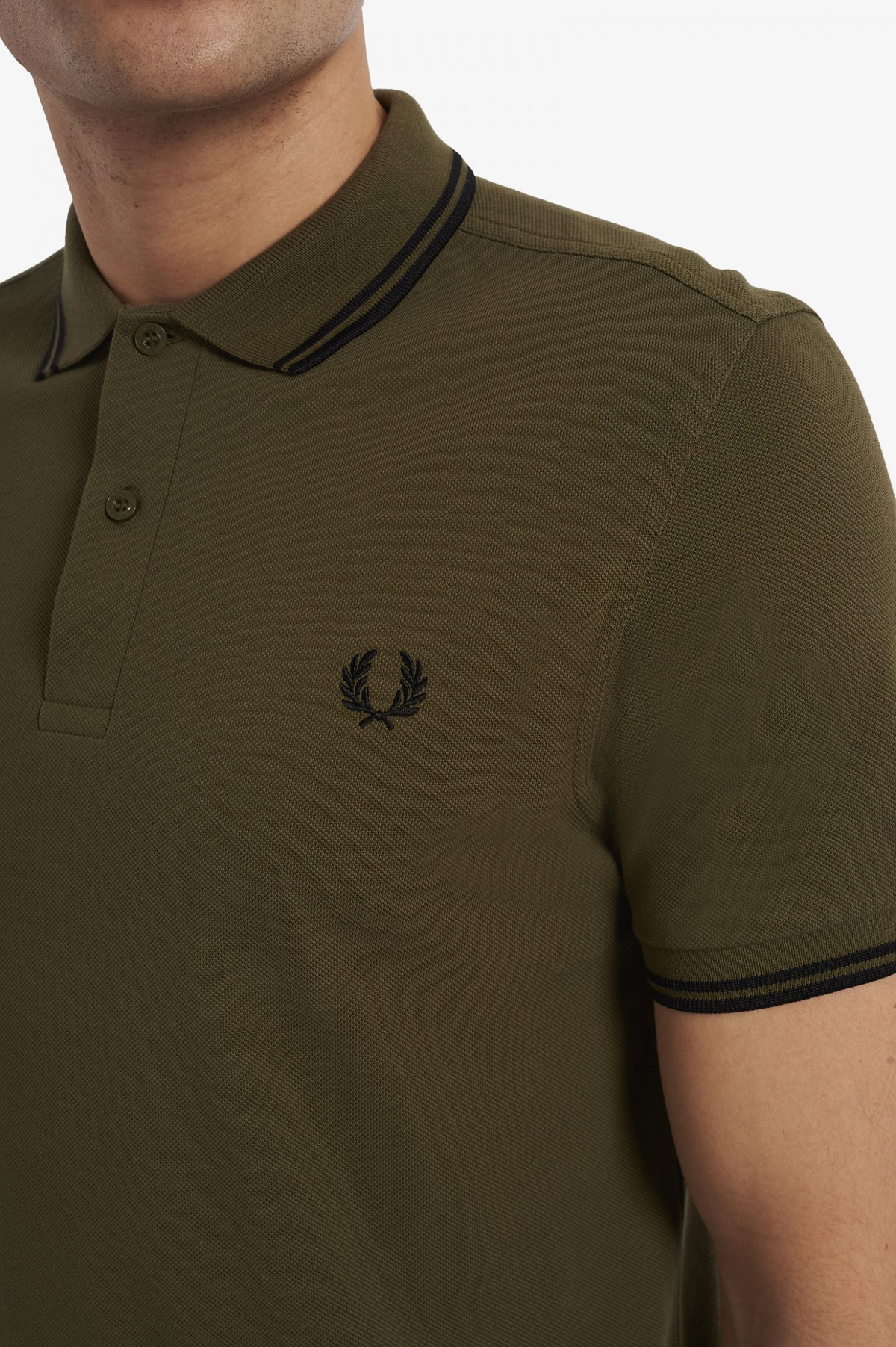 FRED PERRY FP Polo Shirt Cowo Kaos Lengan Pendek Pria M3600/Q41