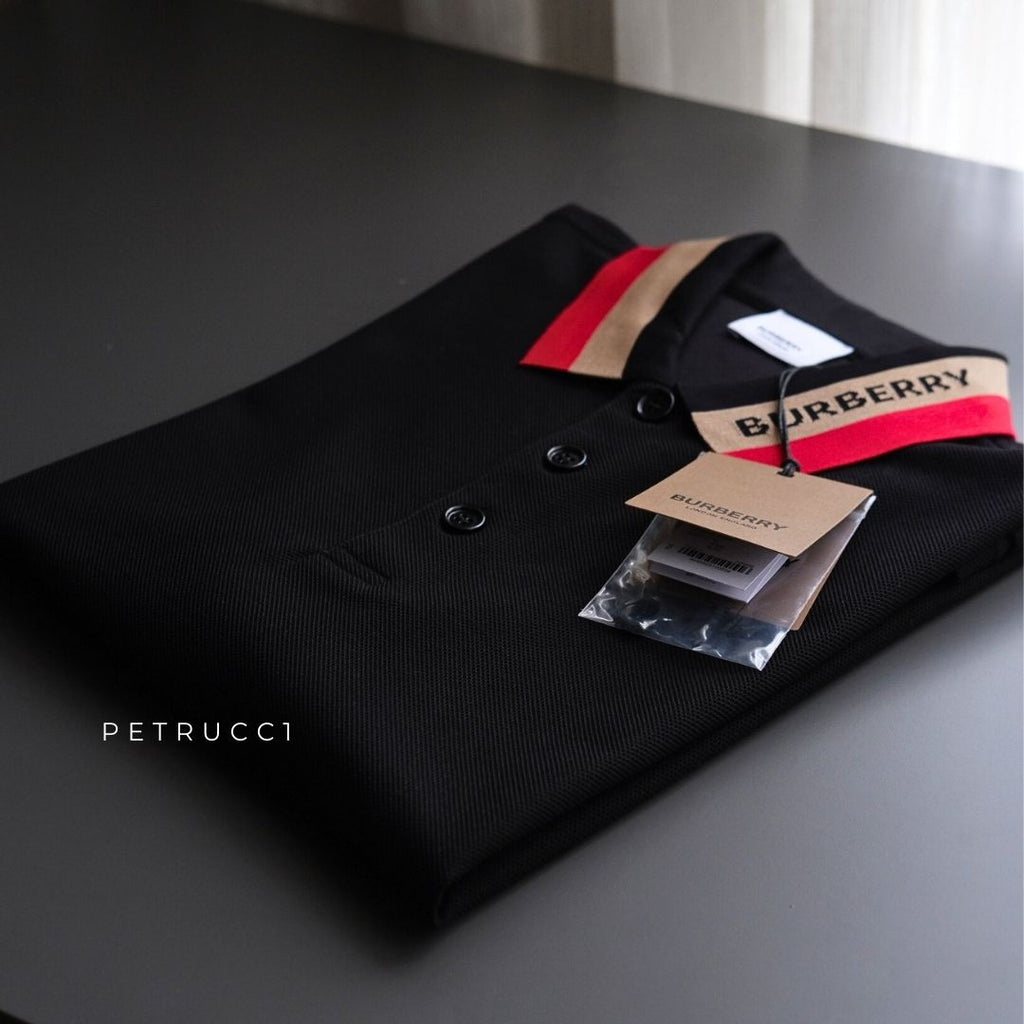 BURBERRY Edney Contrasting Collar Polo Shirt 8039265