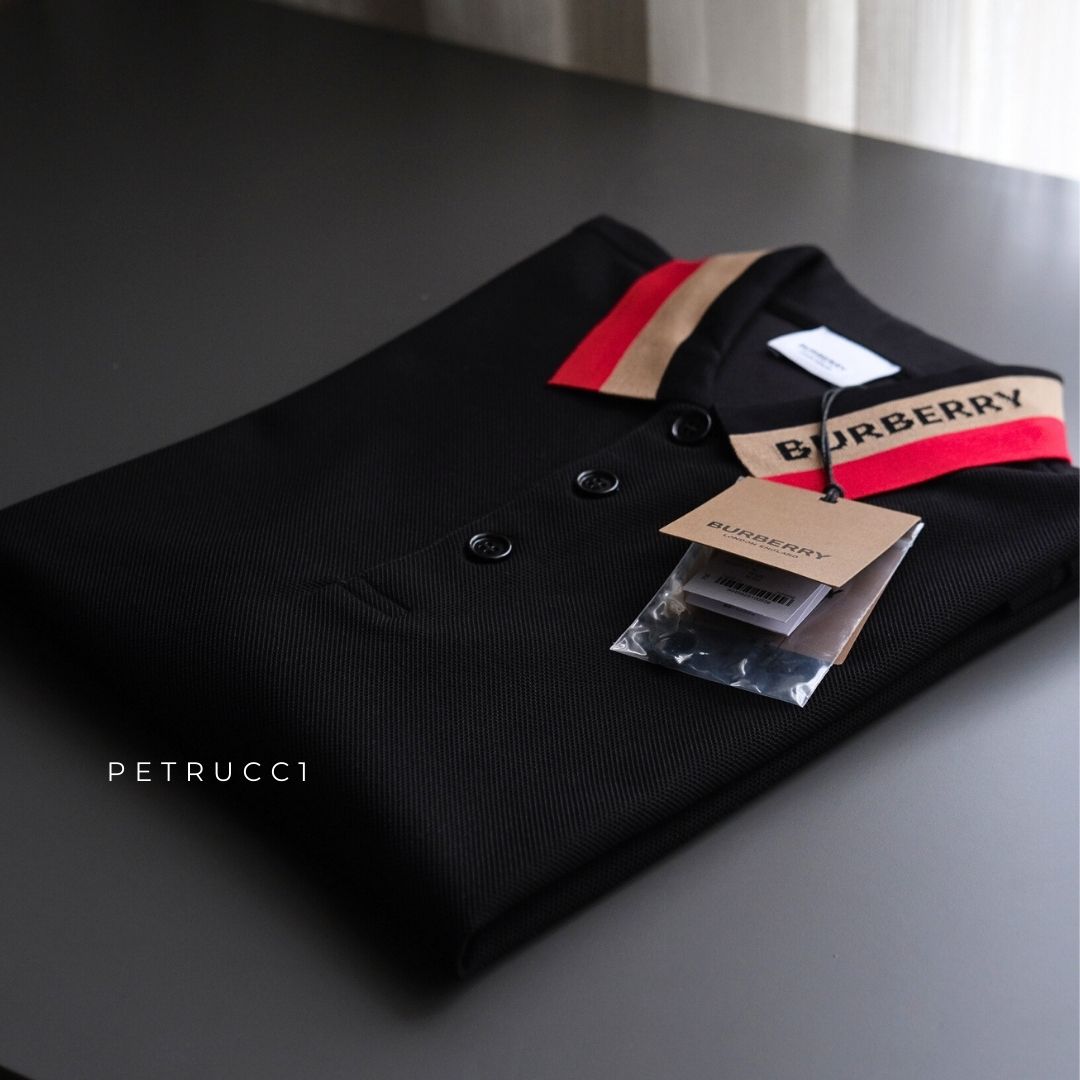 BURBERRY Edney Contrasting Collar Polo Shirt 8039265