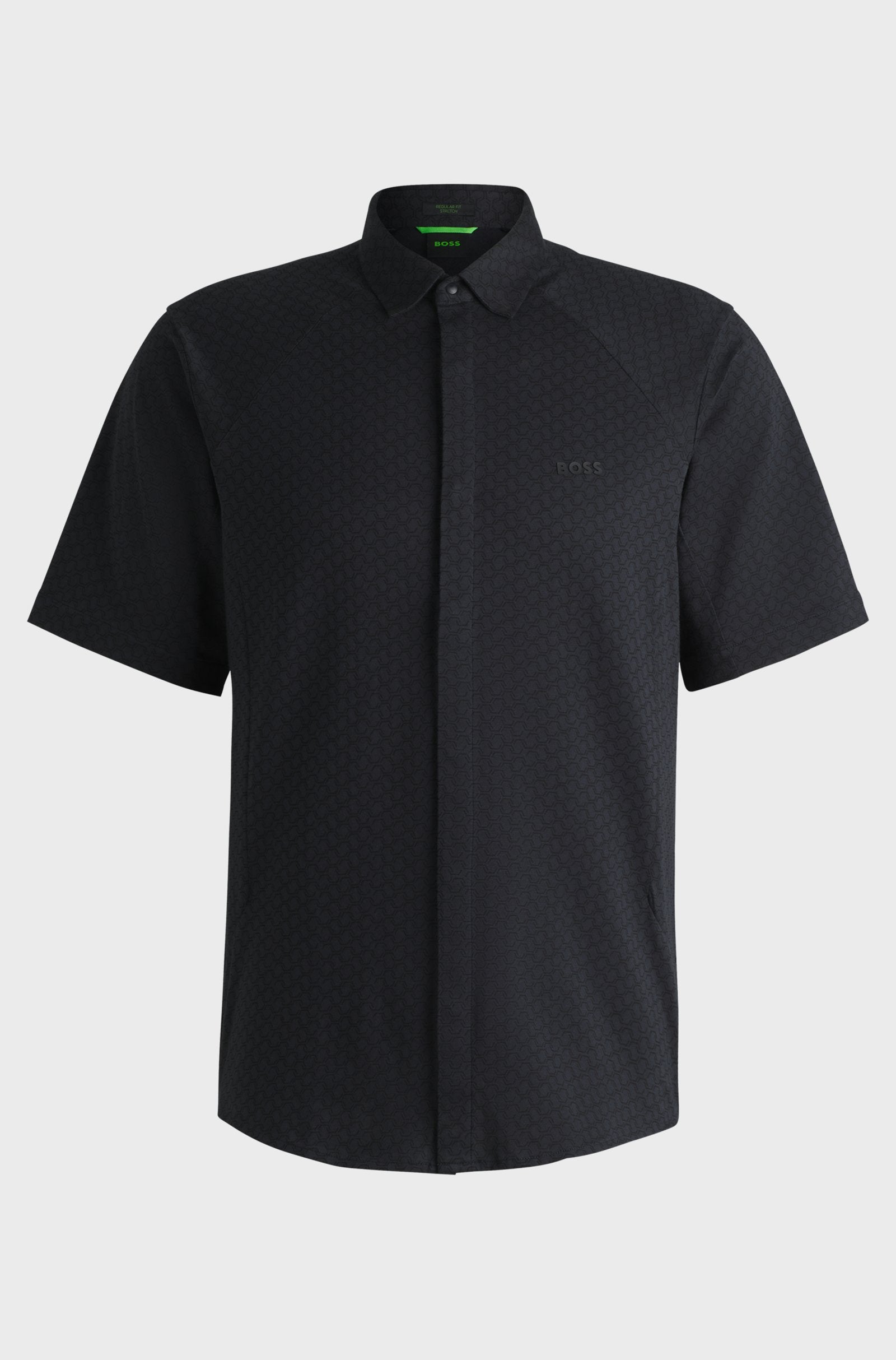 BOSS Knitted Cotton Piqué Shirt 50540196