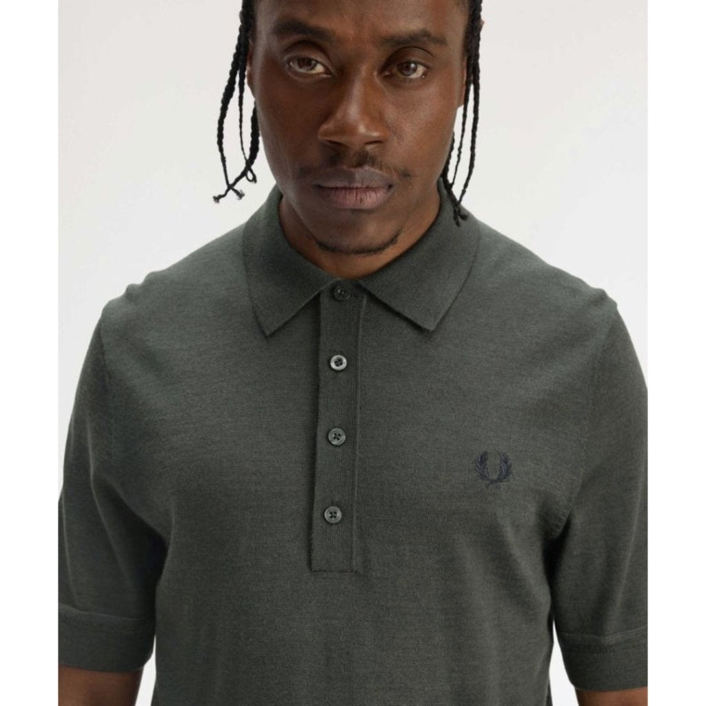 Fred Perry Polo Shirt Contrast Collar Knit K8533/638