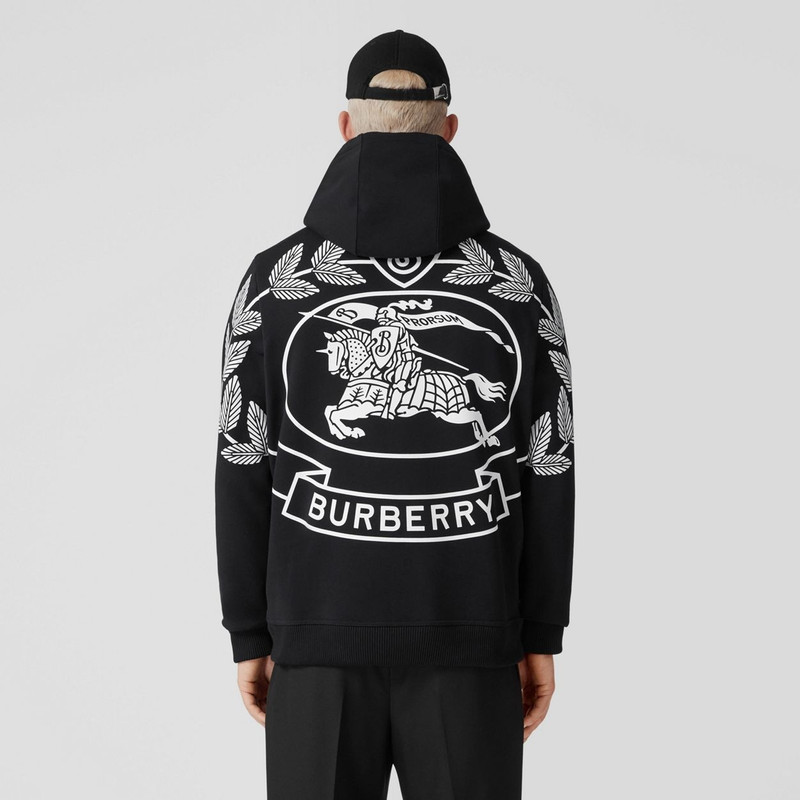 BURBERRY Avondale EKD Print Cotton Blend Hoodie 8057967