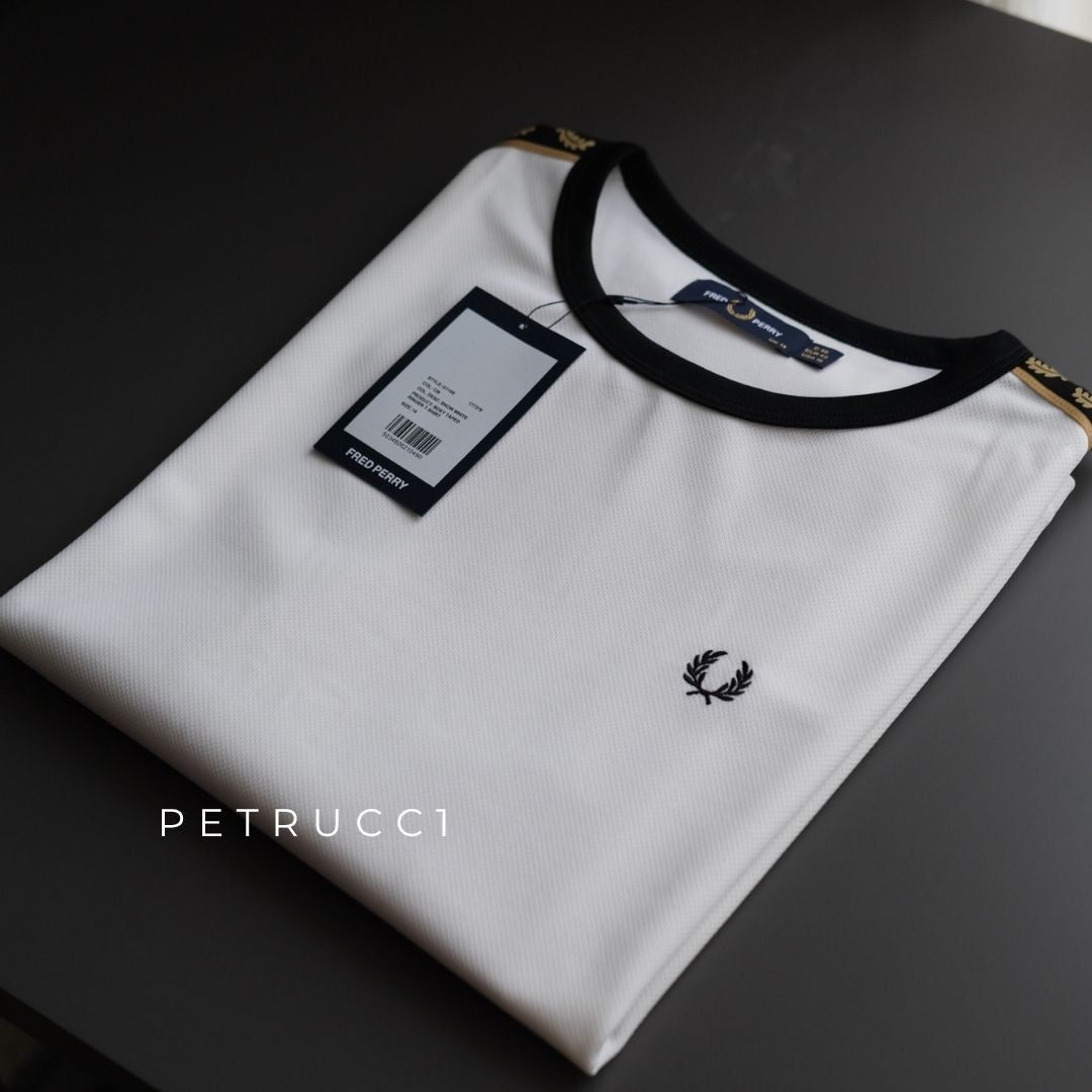 Fred Perry Womens Boxy Taped Ringer Jersey T Shirt G1100/129