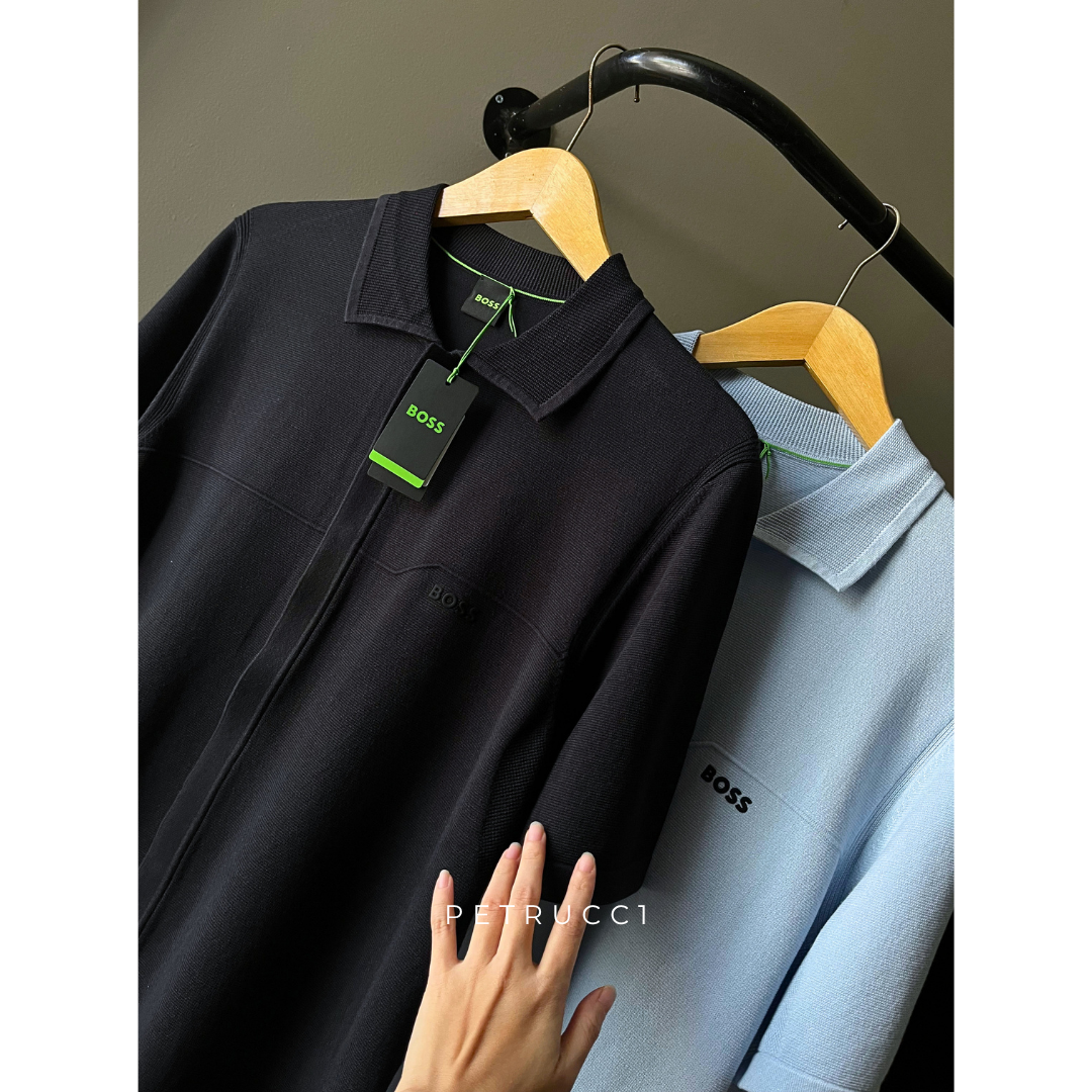 BOSS KN_Terrace ST Knitted Golf Polo Shirt 50558348