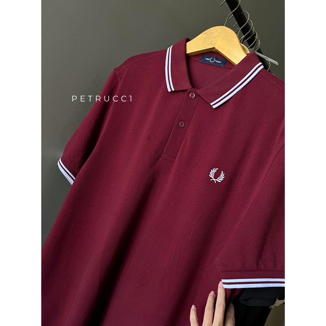 Fred Perry Original Polo Shirt Cowo Original Kaos Pria Lengan Pendek Short M3600/122
