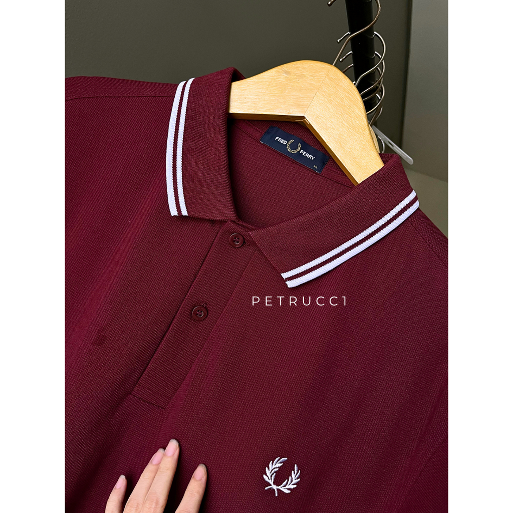 Fred Perry Original Polo Shirt Cowo Original Kaos Pria Lengan Pendek Short M3600/122