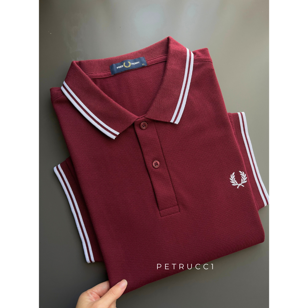 Fred Perry Original Polo Shirt Cowo Original Kaos Pria Lengan Pendek Short M3600/122