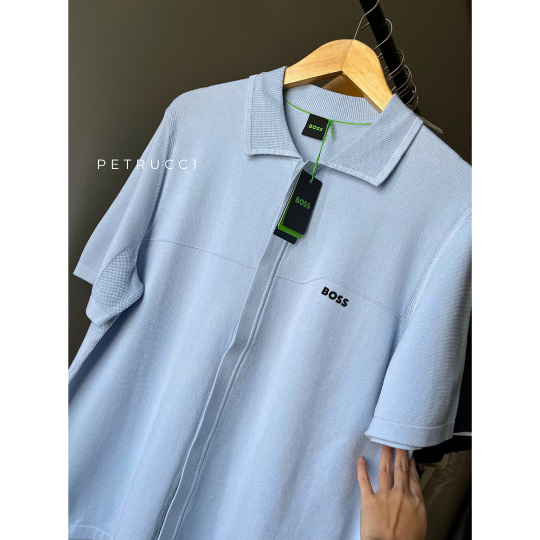 BOSS KN_Terrace ST Knitted Golf Polo Shirt 50558348