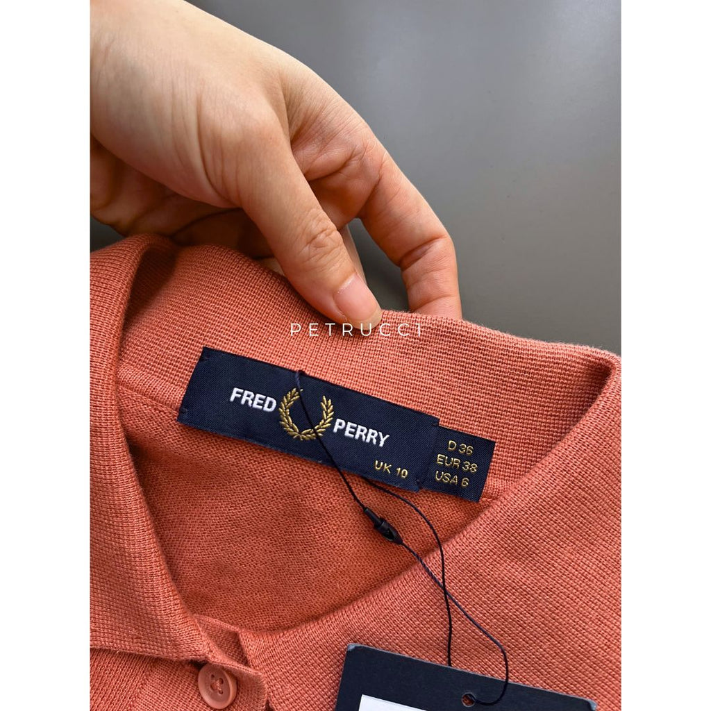Fred Perry POINTELLE DETAIL KNITTED SHIRT Women K9133/X90