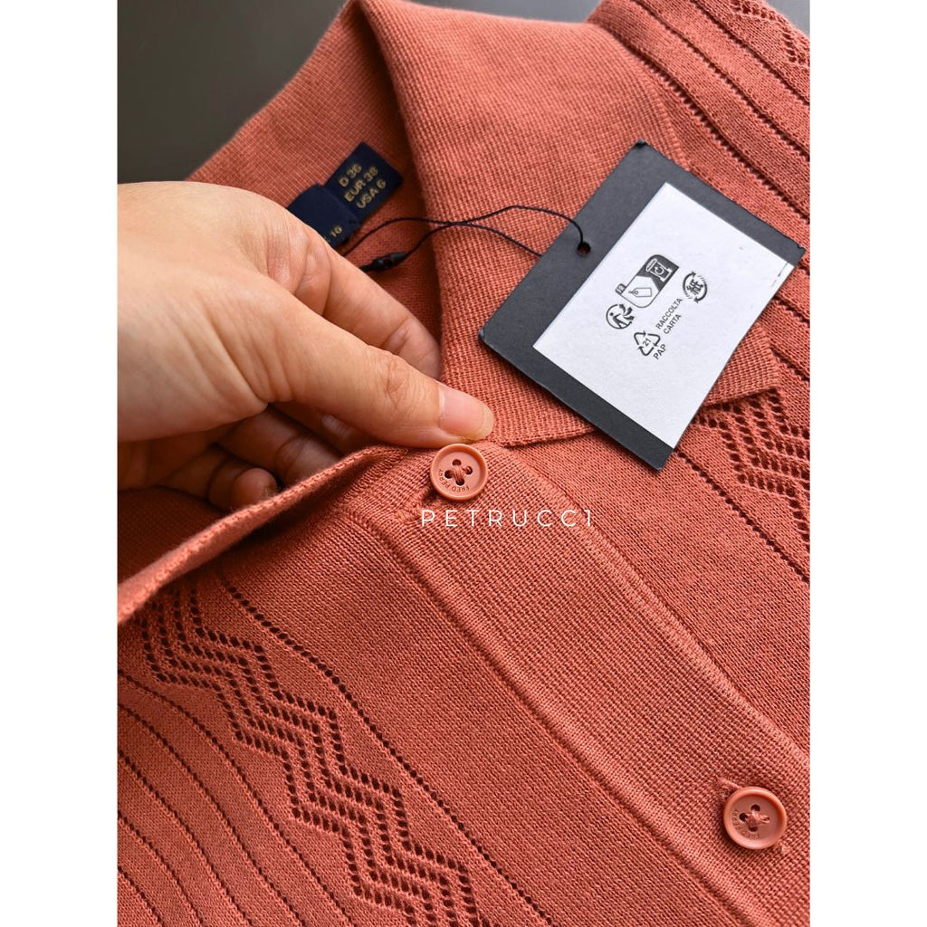 Fred Perry POINTELLE DETAIL KNITTED SHIRT Women K9133/X90