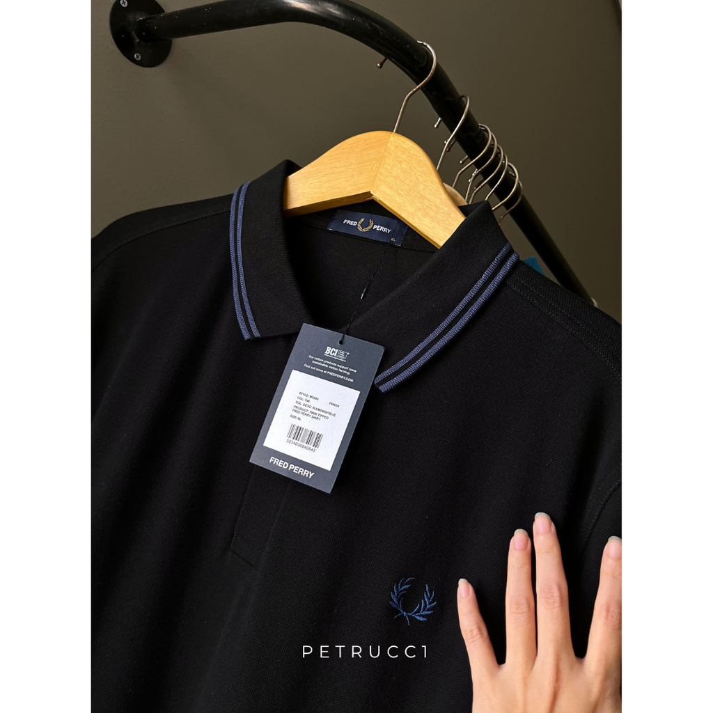 Fred Perry Polo Shirt Cowo Pria Kaos M3600/T46