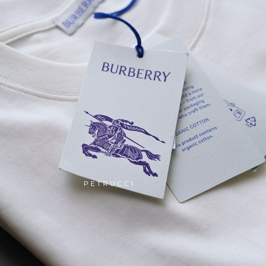 BURBERRY Check Patterned Stripe T shirt 8106246