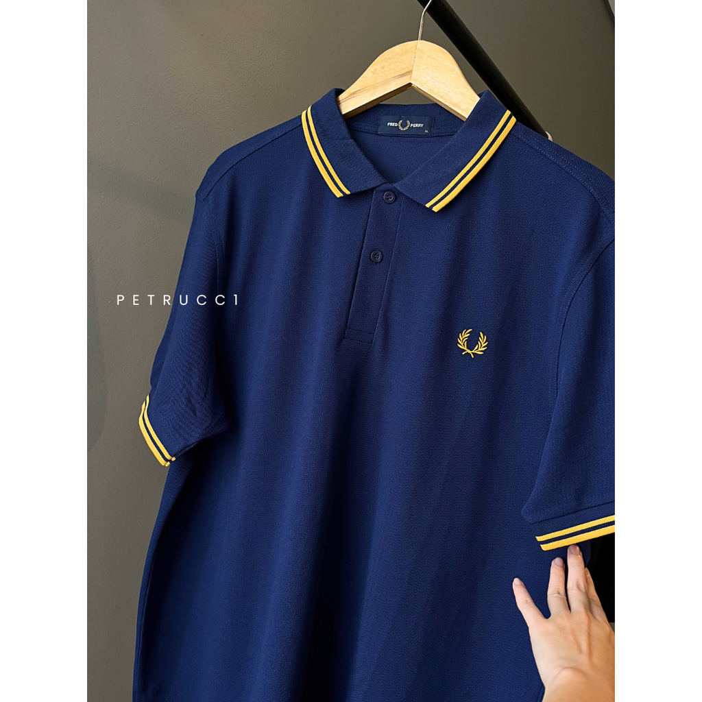 Fred Perry Cowo Kaos Cotton Pique Polo Shirt Original Pria M3600/R76