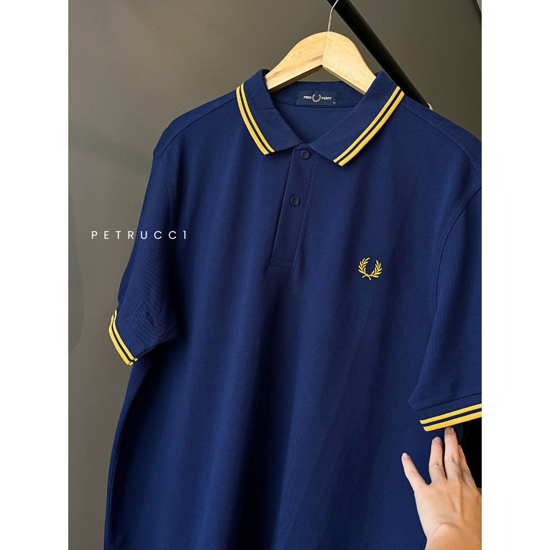Fred Perry Cowo Kaos Cotton Pique Polo Shirt Original Pria M3600/R76