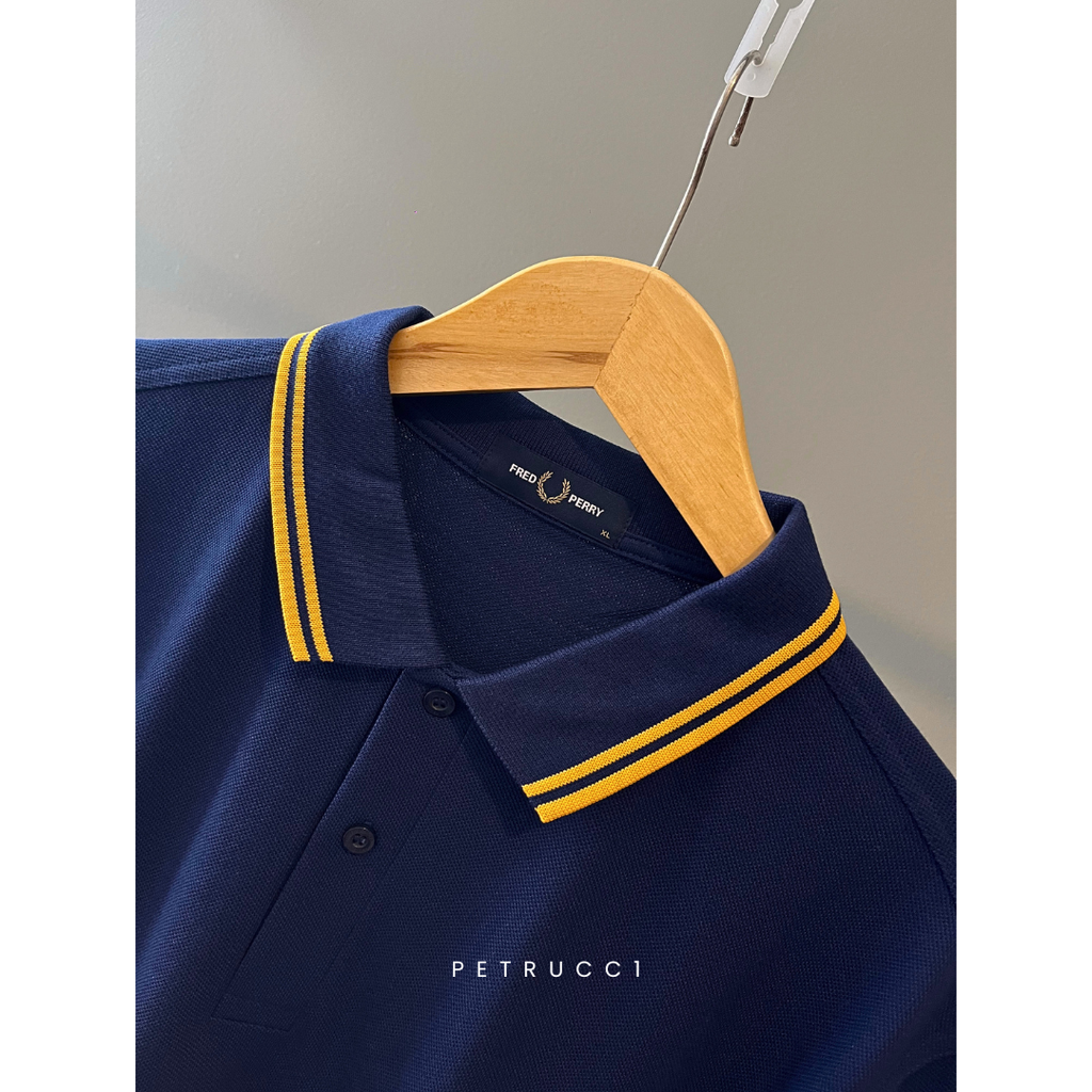 Fred Perry Cowo Kaos Cotton Pique Polo Shirt Original Pria M3600/R76