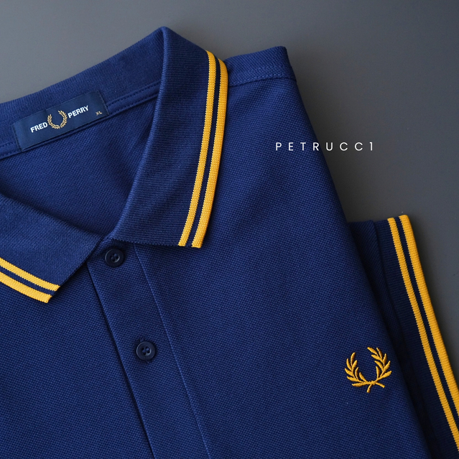 Fred Perry Cowo Kaos Cotton Pique Polo Shirt Original Pria M3600/R76