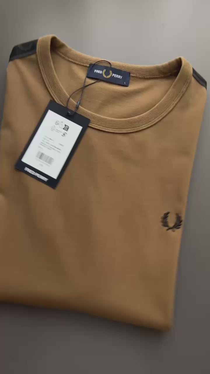 Fred Perry Contrast Tape Ringer T-Shirt Kaos M4613/Y97