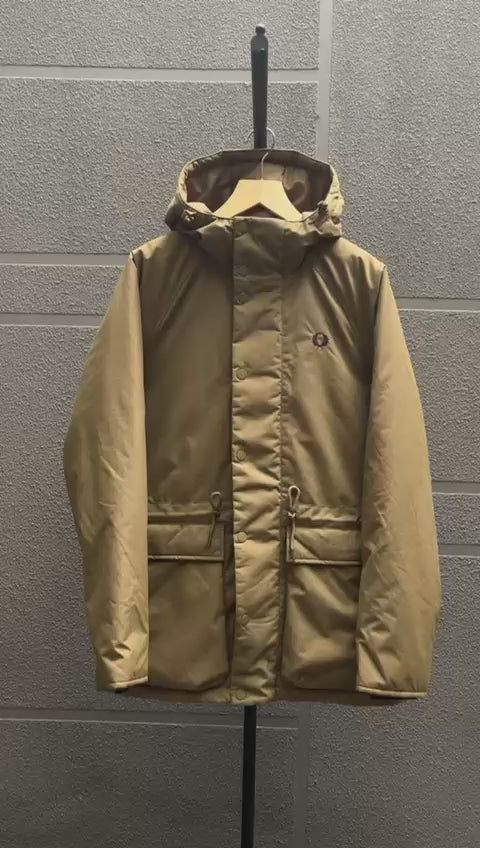 Fred Perry Padded Zip Through Parka Jacket J6516/P96