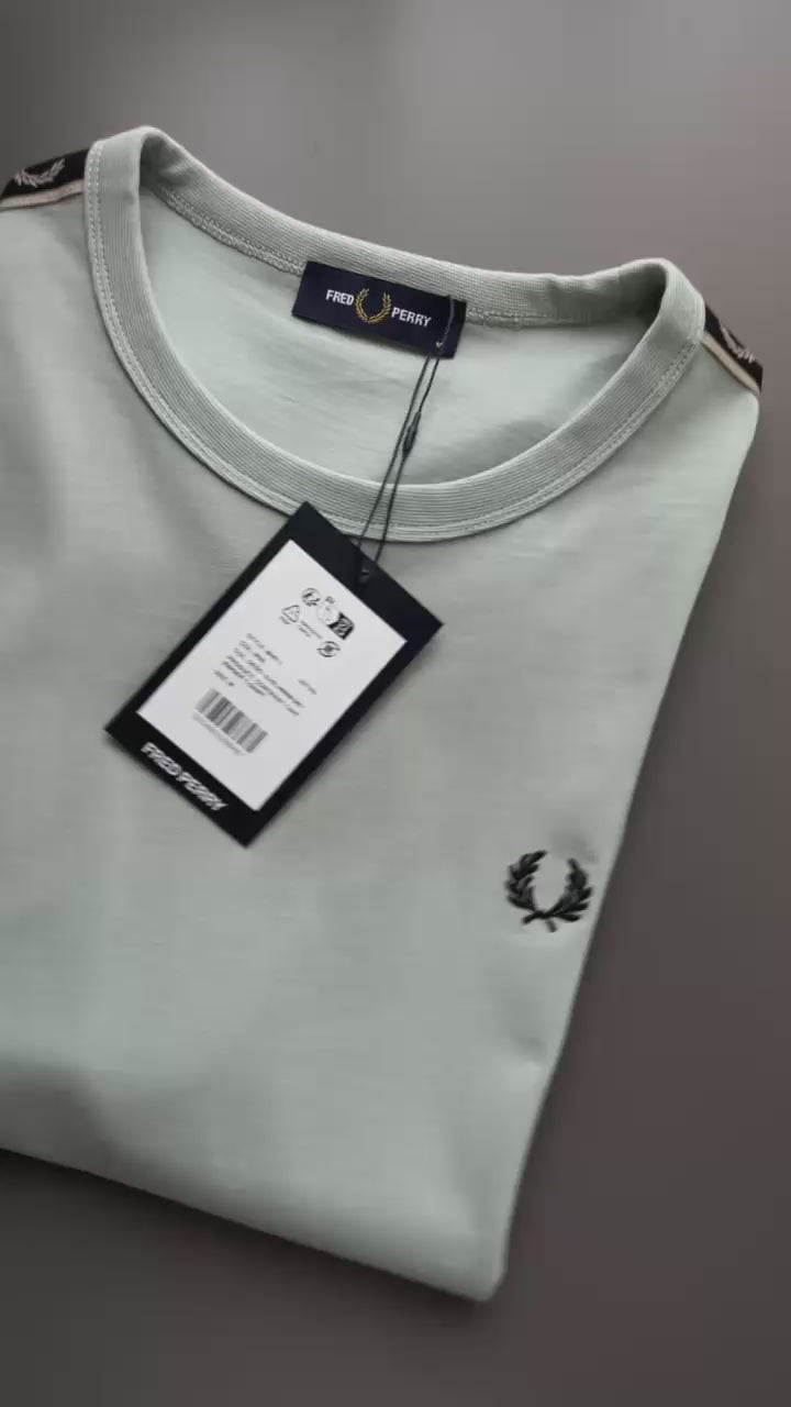 Fred Perry Contrast Tape Ringer T-Shirt Kaos M4613/W26