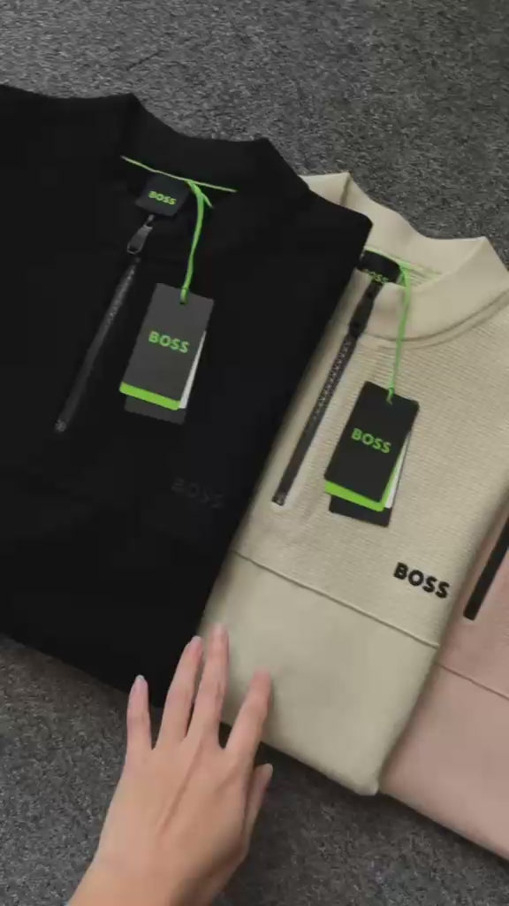 BOSS Zip neck sweater 50563378