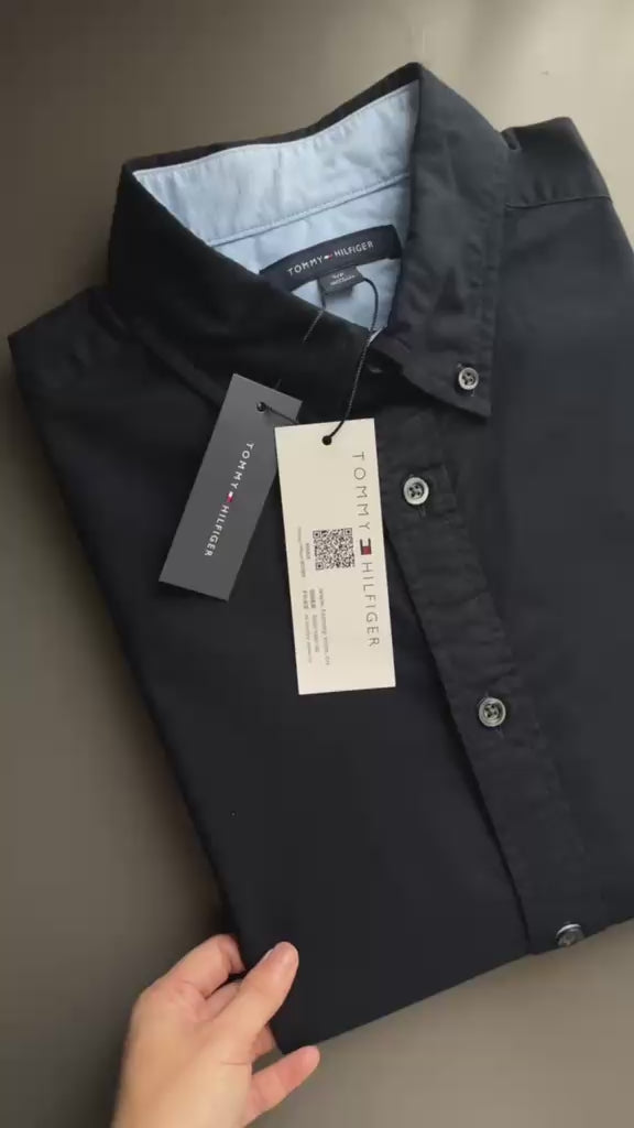 TOMMY HILFIGER Regular Fit Solid Stretch Shirt 78J3903