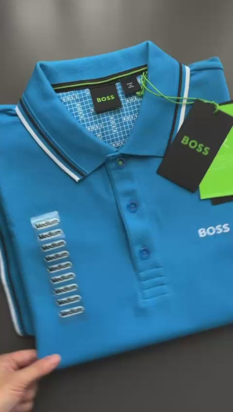 BOSS Polo shirt in cotton-blend piqué with S.Café PADDY PRO 50249000