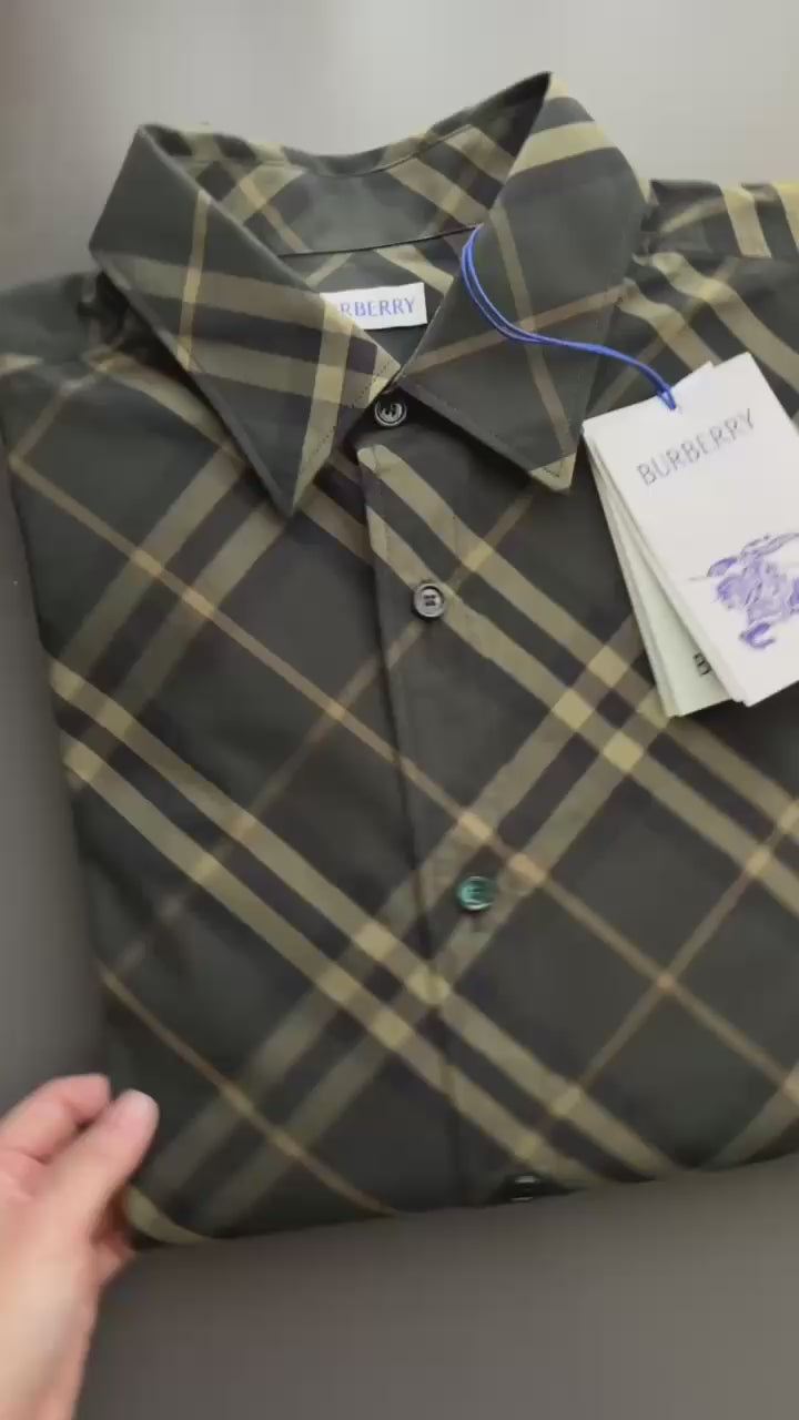 BURBERRY Check Cotton Shirt 8100681