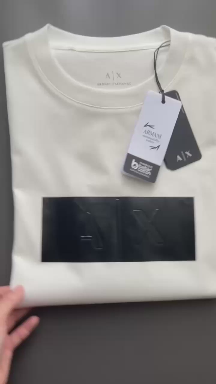 ARMANI EXCHANGE Vinyl Logo Print T Shirt XM000786