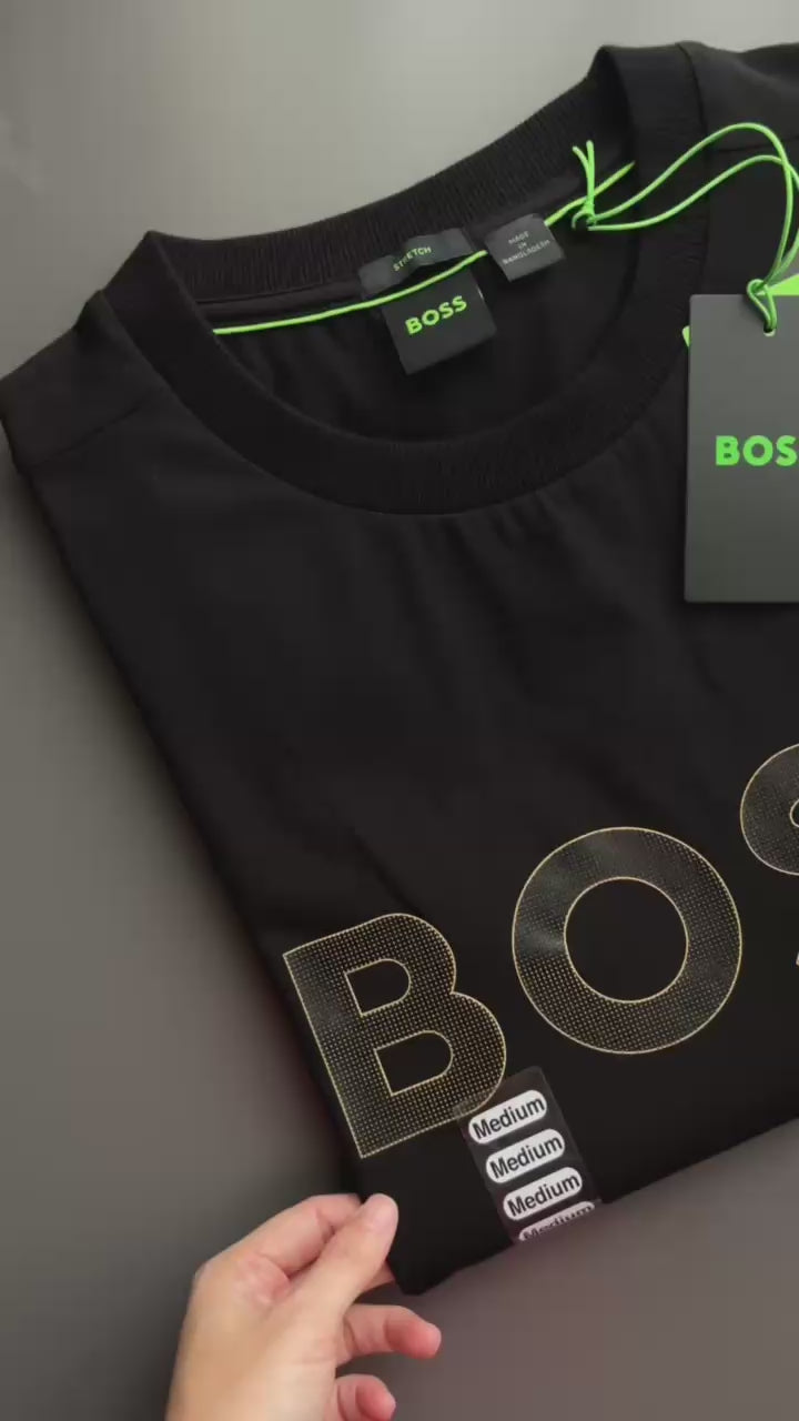 BOSS Stretch-cotton T-shirt with large logo Tee TL Logo 50535170