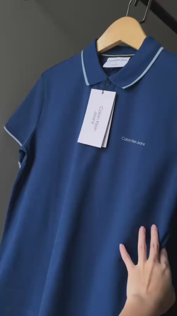 Calvin Klein Trimmed Lapel Polo Shirt J319183