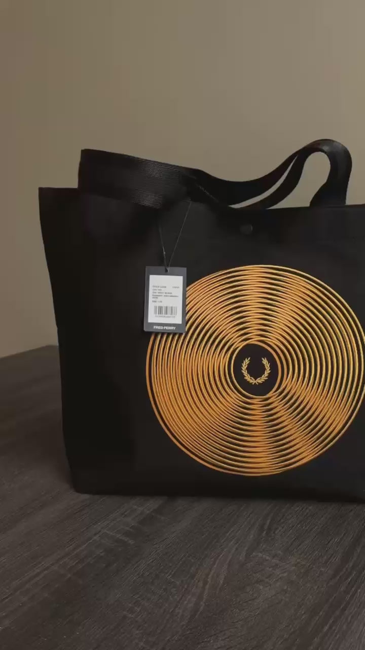 Fred Perry DISC GRAPHIC TOTE BAG L3243