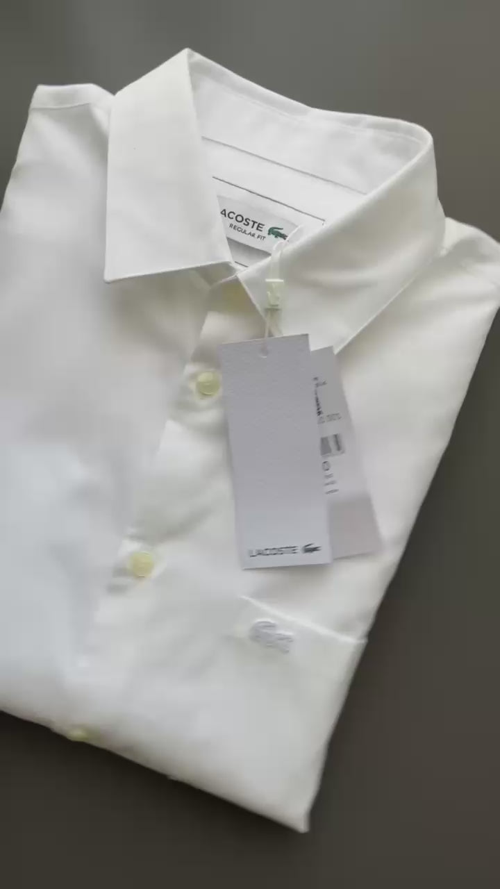 LACOSTE Regular Fit Short Sleeved Cotton Shirt CH8528