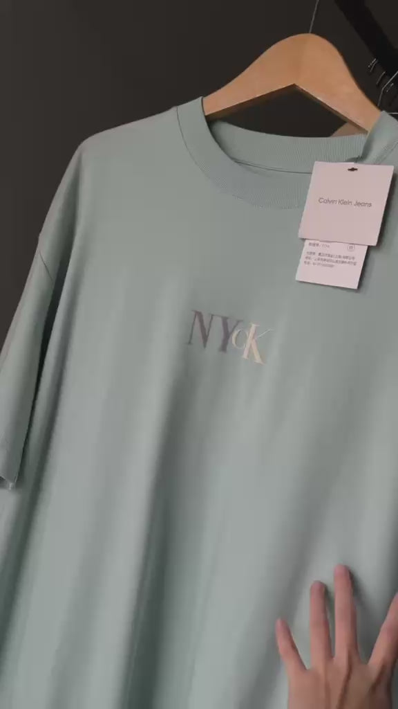 CALVIN KLEIN Graphic Oversized-Fit Cotton T Shirt  4RAB805